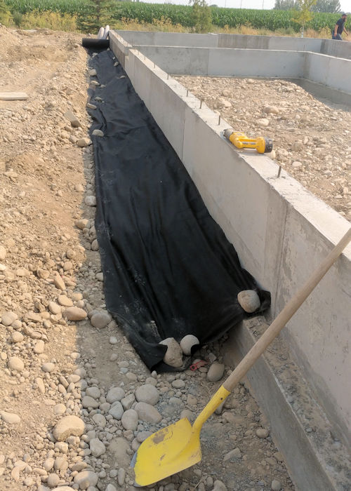 Backfill and Grading with Foundation Drain