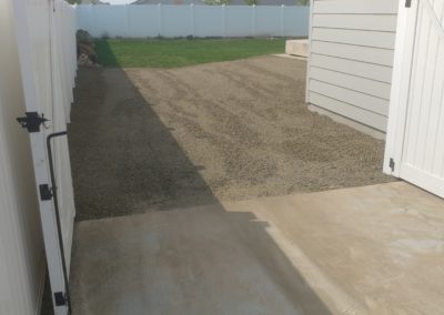 Completed Crushed Pea Gravel Driveway