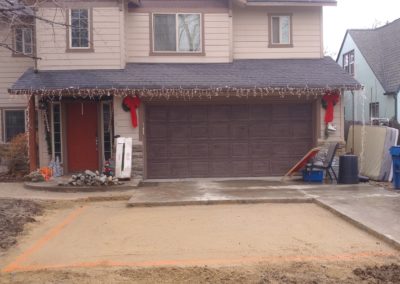 Completed Driveway Concrete Prep